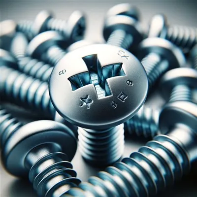 Śruby z łbem stożkowym z wgłębieniem krzyżowym typu I